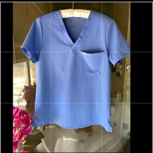 Figs Catrina Ceil blue scrub top